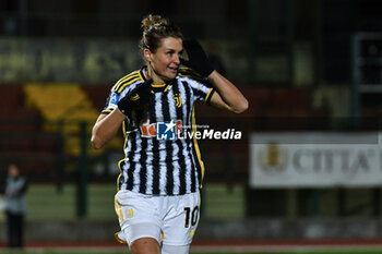 2023-11-18 - Girelli of Juventus celebrates scoring her team's first goal to make the score 5-0 during Serie A Women match between Juventus and Inter at Stadio Pozzo, Biella (BI) - JUVENTUS FC VS FC INTERNAZIONALE WOMEN - ITALIAN SERIE A WOMEN - SOCCER