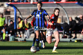 2023-11-25 - Merlo of Inter in action during Serie A Femminile match between Inter Women and AC Milan Women at Arena Civica Gianni Brera, Milano - FC INTERNAZIONALE WOMEN VS AC MILAN - ITALIAN SERIE A WOMEN - SOCCER