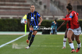 2023-11-25 - Thogersen of Inter in action during Serie A Femminile match between Inter Women and AC Milan Women at Arena Civica Gianni Brera, Milano - FC INTERNAZIONALE WOMEN VS AC MILAN - ITALIAN SERIE A WOMEN - SOCCER