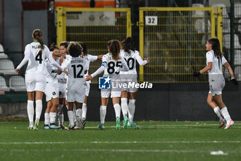 2023-11-26 - Sassuolo Femminile celebrates scoring to make the score 2-0 during Serie A Femminile match between Sampdoria Women and Sassuolo Femminile at Stadio Seilvio Piola, Vercelli - UC SAMPDORIA VS US SASSUOLO - ITALIAN SERIE A WOMEN - SOCCER