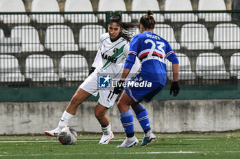 2023-11-26 - Chiara Beccari of Sassuolo Femminile in action during Serie A Femminile match between Sampdoria Women and Sassuolo Femminile at Stadio Seilvio Piola, Vercelli - UC SAMPDORIA VS US SASSUOLO - ITALIAN SERIE A WOMEN - SOCCER