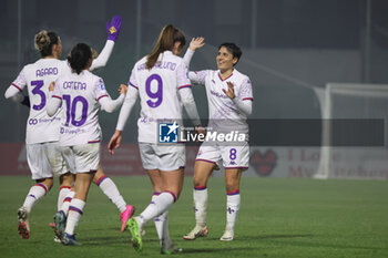 2023-12-11 - Fiorentina Women celebrate after goal - US SASSUOLO VS ACF FIORENTINA - ITALIAN SERIE A WOMEN - SOCCER
