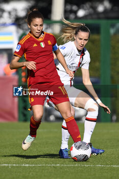 2023-12-10 - Manuela Giugliano of A.S. Roma Women during the 10th day of the Serie A Championship between A.S. Roma Women vs A.C. MIlan on 10 December 2023 at the Tre Fontane Stadium in Rome, Italy. - AS ROMA VS AC MILAN - ITALIAN SERIE A WOMEN - SOCCER