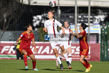 2023-12-10 - Kamila Dubcova of A.C. Milan Femminile during the 10th day of the Serie A Championship between A.S. Roma Women vs A.C. MIlan on 10 December 2023 at the Tre Fontane Stadium in Rome, Italy. - AS ROMA VS AC MILAN - ITALIAN SERIE A WOMEN - SOCCER