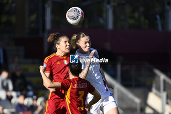 2023-12-10 - Elena Linari of A.S. Roma Women during the 10th day of the Serie A Championship between A.S. Roma Women vs A.C. MIlan on 10 December 2023 at the Tre Fontane Stadium in Rome, Italy. - AS ROMA VS AC MILAN - ITALIAN SERIE A WOMEN - SOCCER