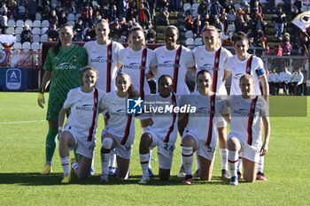 2023-12-10 - A.C. Milan Femminile line up for a team photograph during the 10th day of the Serie A Championship between A.S. Roma Women vs A.C. MIlan on 10 December 2023 at the Tre Fontane Stadium in Rome, Italy. - AS ROMA VS AC MILAN - ITALIAN SERIE A WOMEN - SOCCER