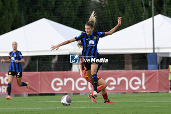 2023-10-15 - Michela Cambiaghi (FC Internazionale Women)  during the Italian Football Championship League A Women 2023/2024 match between AS Roma Women vs FC Internazionale Women at the Tre Fontane stadium on 15 October 2023. - AS ROMA VS FC INTERNAZIONALE WOMEN - ITALIAN SERIE A WOMEN - SOCCER