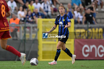 2023-10-15 - Beatrice Merlo (FC Internazionale Women)  during the Italian Football Championship League A Women 2023/2024 match between AS Roma Women vs FC Internazionale Women at the Tre Fontane stadium on 15 October 2023. - AS ROMA VS FC INTERNAZIONALE WOMEN - ITALIAN SERIE A WOMEN - SOCCER