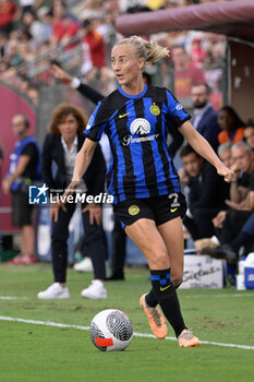 2023-10-15 - Anja Sonstevold (FC Internazionale Women)  during the Italian Football Championship League A Women 2023/2024 match between AS Roma Women vs FC Internazionale Women at the Tre Fontane stadium on 15 October 2023. - AS ROMA VS FC INTERNAZIONALE WOMEN - ITALIAN SERIE A WOMEN - SOCCER