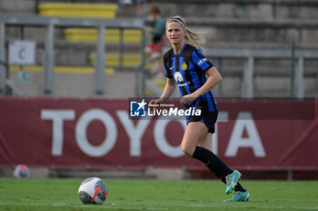 2023-10-15 - Katie Bowen (FC Internazionale Women)  during the Italian Football Championship League A Women 2023/2024 match between AS Roma Women vs FC Internazionale Women at the Tre Fontane stadium on 15 October 2023. - AS ROMA VS FC INTERNAZIONALE WOMEN - ITALIAN SERIE A WOMEN - SOCCER