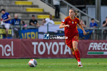 2023-10-15 - Barbara Latorre (AS Roma) during the Italian Football Championship League A Women 2023/2024 match between AS Roma Women vs FC Internazionale Women at the Tre Fontane stadium on 15 October 2023. - AS ROMA VS FC INTERNAZIONALE WOMEN - ITALIAN SERIE A WOMEN - SOCCER