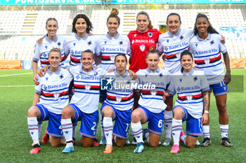 2023-11-12 - UC Sampdoria line up during
Italian Serie A Women between UC Sampdoria W and ACF Fiorentina at Stadio Silvio Piola, Vercelli - SAMPDORIA WOMEN VS FIORENTINA WOMEN - ITALIAN SERIE A WOMEN - SOCCER