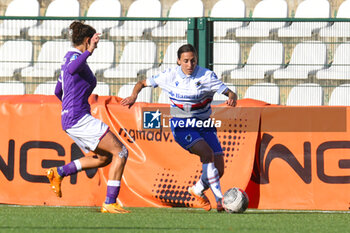 2023-11-12 - Oliviero of Sampdoria in action during Italian Serie A Women between UC Sampdoria W and ACF Fiorentina at Stadio Silvio Piola, Vercelli - SAMPDORIA WOMEN VS FIORENTINA WOMEN - ITALIAN SERIE A WOMEN - SOCCER