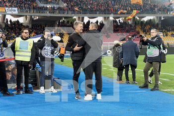 04/01/2023 - coach Marco Baroni (US Lecce) and Coach Maurizio Sarri (SS Lazio) - US LECCE VS SS LAZIO - SERIE A - CALCIO