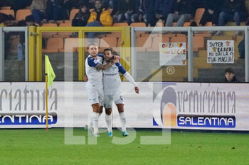 2023-01-04 - Ciro Immobile (SS Lazio) celebrates after scoring a goal with Pedro (SS Lazio) - US LECCE VS SS LAZIO - ITALIAN SERIE A - SOCCER