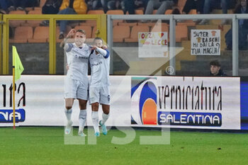 2023-01-04 - Ciro Immobile (SS Lazio) celebrates after scoring a goal with Pedro (SS Lazio) - US LECCE VS SS LAZIO - ITALIAN SERIE A - SOCCER