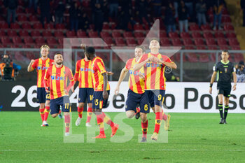 04/01/2023 - Lorenzo Colombo (US Lecce) celebrates after scoring a goal - US LECCE VS SS LAZIO - SERIE A - CALCIO