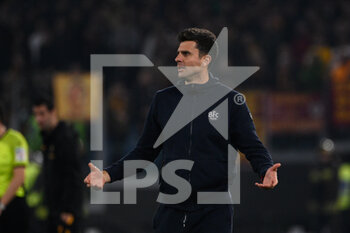 2023-01-04 - Thiago Motta coach (Bologna FC)  during the Italian Football Championship League A 2022/2023 match between AS Roma vs Bologna FC at the Olimpic Stadium in Rome  on 04 Januaryr 2023. - AS ROMA VS BOLOGNA FC - ITALIAN SERIE A - SOCCER