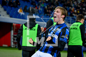 2023-01-09 - Atalanta's Rasmus Hojlund celebrates after scoring a goal - BOLOGNA FC VS ATALANTA BC - ITALIAN SERIE A - SOCCER