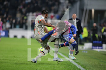 2023-01-07 - Kingsley Ehizibue of Udinese Calcio and Matias Soule of Juventus Fc during the Italian Serie A, football match between Juventus Fc and Udinese Calcio on Jannuary 07, 2023 at Allianz Stadium, Turin, Italy. Photo Nderim Kaceli - JUVENTUS FC VS UDINESE CALCIO - ITALIAN SERIE A - SOCCER