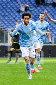 2023-01-08 - Felipe Anderson (SS Lazio) celebrates after scoring the goal 1-0 during the Italian Football Championship League A 2022/2023 match between SS Lazio vs Empoli FC at the Olimpic Stadium in Rome on 08 January 2023. - SS LAZIO VS EMPOLI FC - ITALIAN SERIE A - SOCCER
