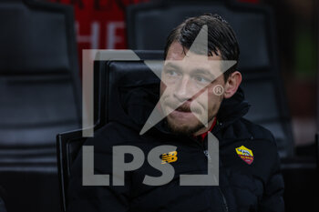 2023-01-08 - Andrea Belotti of AS Roma looks on during Serie A 2022/23 football match between AC Milan and AS Roma at San Siro Stadium, Milan, Italy on January 08, 2023 - AC MILAN VS AS ROMA - ITALIAN SERIE A - SOCCER