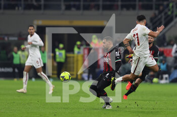 2023-01-08 - Ismael Bennacer of AC Milan in action during Serie A 2022/23 football match between AC Milan and AS Roma at San Siro Stadium, Milan, Italy on January 08, 2023 - AC MILAN VS AS ROMA - ITALIAN SERIE A - SOCCER