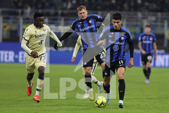 2023-01-14 - Joaquin Correa of FC Internazionale in action during Serie A 2022/23 football match between FC Internazionale and Hellas Verona FC at Giuseppe Meazza Stadium, Milan, Italy on January 14, 2023 - INTER - FC INTERNAZIONALE VS HELLAS VERONA - ITALIAN SERIE A - SOCCER