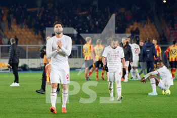 2023-01-14 - Olivier Giroud (AC Milan) greets the fans - US LECCE VS AC MILAN - ITALIAN SERIE A - SOCCER
