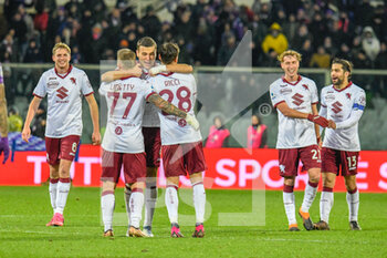 2023-01-21 - Torino's team celebrate the victory - ACF FIORENTINA VS TORINO FC - ITALIAN SERIE A - SOCCER