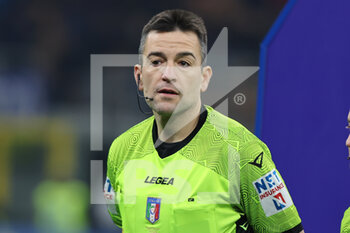 23/01/2023 - Referee Antonio Rapuano seen during Serie A 2022/23 football match between FC Internazionale and Empoli FC at Giuseppe Meazza Stadium, Milan, Italy on January 23, 2023 - INTER - FC INTERNAZIONALE VS EMPOLI FC - SERIE A - CALCIO