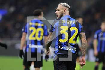 23/01/2023 - Federico Dimarco of FC Internazionale looks on during Serie A 2022/23 football match between FC Internazionale and Empoli FC at Giuseppe Meazza Stadium, Milan, Italy on January 23, 2023 - INTER - FC INTERNAZIONALE VS EMPOLI FC - SERIE A - CALCIO