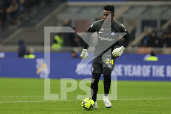 23/01/2023 - Andre Onana of FC Internazionale in action during Serie A 2022/23 football match between FC Internazionale and Empoli FC at Giuseppe Meazza Stadium, Milan, Italy on January 23, 2023 - INTER - FC INTERNAZIONALE VS EMPOLI FC - SERIE A - CALCIO