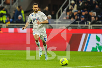 23/01/2023 - Nedim Bajrami of Empoli FC in action during Serie A 2022/23 football match between FC Internazionale and Empoli FC at Giuseppe Meazza Stadium, Milan, Italy on January 23, 2023 - INTER - FC INTERNAZIONALE VS EMPOLI FC - SERIE A - CALCIO