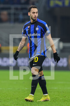 23/01/2023 - Hakan Calhanoglu of FC Internazionale looks on during Serie A 2022/23 football match between FC Internazionale and Empoli FC at Giuseppe Meazza Stadium, Milan, Italy on January 23, 2023 - INTER - FC INTERNAZIONALE VS EMPOLI FC - SERIE A - CALCIO