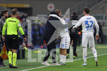 23/01/2023 - Tommaso Baldanzi of Empoli FC celebrates with Paolo Zanetti Head Coach of Empoli FC after scoring a goal during Serie A 2022/23 football match between FC Internazionale and Empoli FC at Giuseppe Meazza Stadium, Milan, Italy on January 23, 2023 - INTER - FC INTERNAZIONALE VS EMPOLI FC - SERIE A - CALCIO