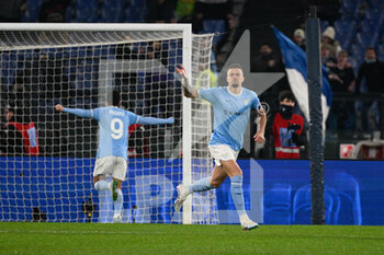 24/01/2023 - Sergej Milinkovic-Savic (SS Lazio) celebrates after scoring the goal 1-0 during the Italian Football Championship League A 2022/2023 match between SS Lazio vs AC Milan at the Olimpic Stadium in Rome on 24 January 2023. - SS LAZIO VS AC MILAN - SERIE A - CALCIO
