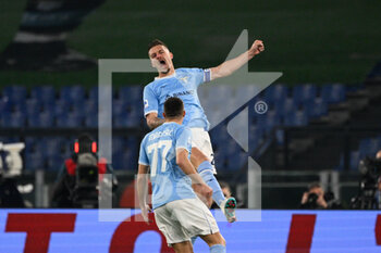 24/01/2023 - Sergej Milinkovic-Savic (SS Lazio) celebrates after scoring the goal 1-0 during the Italian Football Championship League A 2022/2023 match between SS Lazio vs AC Milan at the Olimpic Stadium in Rome on 24 January 2023. - SS LAZIO VS AC MILAN - SERIE A - CALCIO