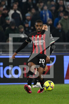24/01/2023 - Pierre Kalulu (AC Milan)  during the Italian Football Championship League A 2022/2023 match between SS Lazio vs AC Milan at the Olimpic Stadium in Rome on 24 January 2023. - SS LAZIO VS AC MILAN - SERIE A - CALCIO
