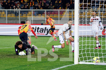 2023-01-27 - Gabriel Strefezza (US Lecce) scores a goal of 2-1 - US LECCE VS US SALERNITANA - ITALIAN SERIE A - SOCCER