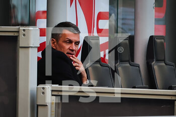 2023-01-29 - Paolo Maldini Technical Area Director of AC Milan looks on during Serie A 2022/23 football match between AC Milan and US Sassuolo at San Siro Stadium, Milan, Italy on January 29, 2023 - AC MILAN VS US SASSUOLO - ITALIAN SERIE A - SOCCER