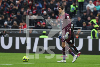 2023-01-29 - Ciprian Tatarusanu of AC Milan in action during Serie A 2022/23 football match between AC Milan and US Sassuolo at San Siro Stadium, Milan, Italy on January 29, 2023 - AC MILAN VS US SASSUOLO - ITALIAN SERIE A - SOCCER