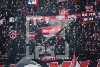 2023-01-29 - AC Milan supporters during Serie A 2022/23 football match between AC Milan and US Sassuolo at San Siro Stadium, Milan, Italy on January 29, 2023 - AC MILAN VS US SASSUOLO - ITALIAN SERIE A - SOCCER