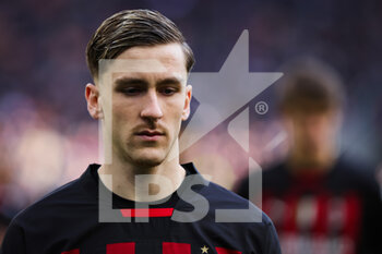 2023-01-29 - Alexis Saelemaekers of AC Milan looks on during Serie A 2022/23 football match between AC Milan and US Sassuolo at San Siro Stadium, Milan, Italy on January 29, 2023 - AC MILAN VS US SASSUOLO - ITALIAN SERIE A - SOCCER