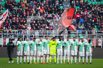 2023-01-29 - UC Sassuolo players during Serie A 2022/23 football match between AC Milan and US Sassuolo at San Siro Stadium, Milan, Italy on January 29, 2023 - AC MILAN VS US SASSUOLO - ITALIAN SERIE A - SOCCER