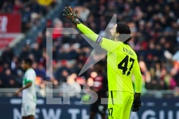 2023-01-29 - Andrea Consigli of US Sassuolo gestures during Serie A 2022/23 football match between AC Milan and US Sassuolo at San Siro Stadium, Milan, Italy on January 29, 2023 - AC MILAN VS US SASSUOLO - ITALIAN SERIE A - SOCCER