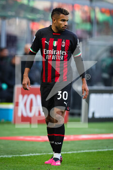 2023-01-29 - Junior Messias of AC Milan in action during Serie A 2022/23 football match between AC Milan and US Sassuolo at San Siro Stadium, Milan, Italy on January 29, 2023 - AC MILAN VS US SASSUOLO - ITALIAN SERIE A - SOCCER