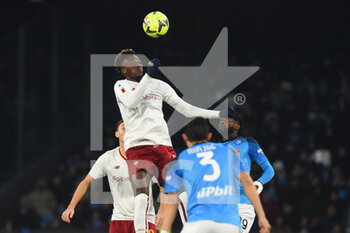 2023-01-29 - Tammy Abraham of AS Roma  in action during the Serie A  match between SSC Napoli v AS Roma  at Stadio Diego Armando Maradona - SSC NAPOLI VS AS ROMA - ITALIAN SERIE A - SOCCER