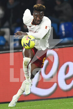 2023-01-29 - Tammy Abraham of AS Roma  in action  during the Serie A match between SSC Napoli v AS Roma  at Diego Armando Maradona Stadium - SSC NAPOLI VS AS ROMA - ITALIAN SERIE A - SOCCER