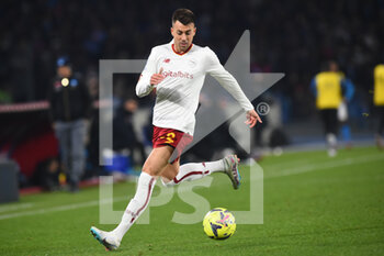 2023-01-29 - Stepham El Shaarawy of AS Roma in action  during the Serie A match between SSC Napoli v AS Roma  at Diego Armando Maradona Stadium - SSC NAPOLI VS AS ROMA - ITALIAN SERIE A - SOCCER